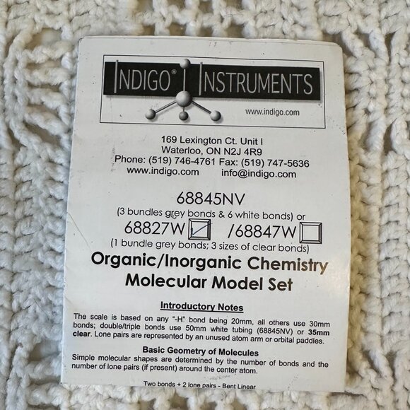 University Chemistry Bundle - Molecular Model Set and Lab Protective Eyewear - Picture 11 of 13